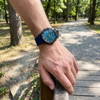 TOMI SHL Men’s Quartz Watch (BZ-FD08) – Blue Dial with Silver Markers