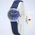 Crystal Time Quartz Couple Set (BZ-HH08) – Blue Textured Dial