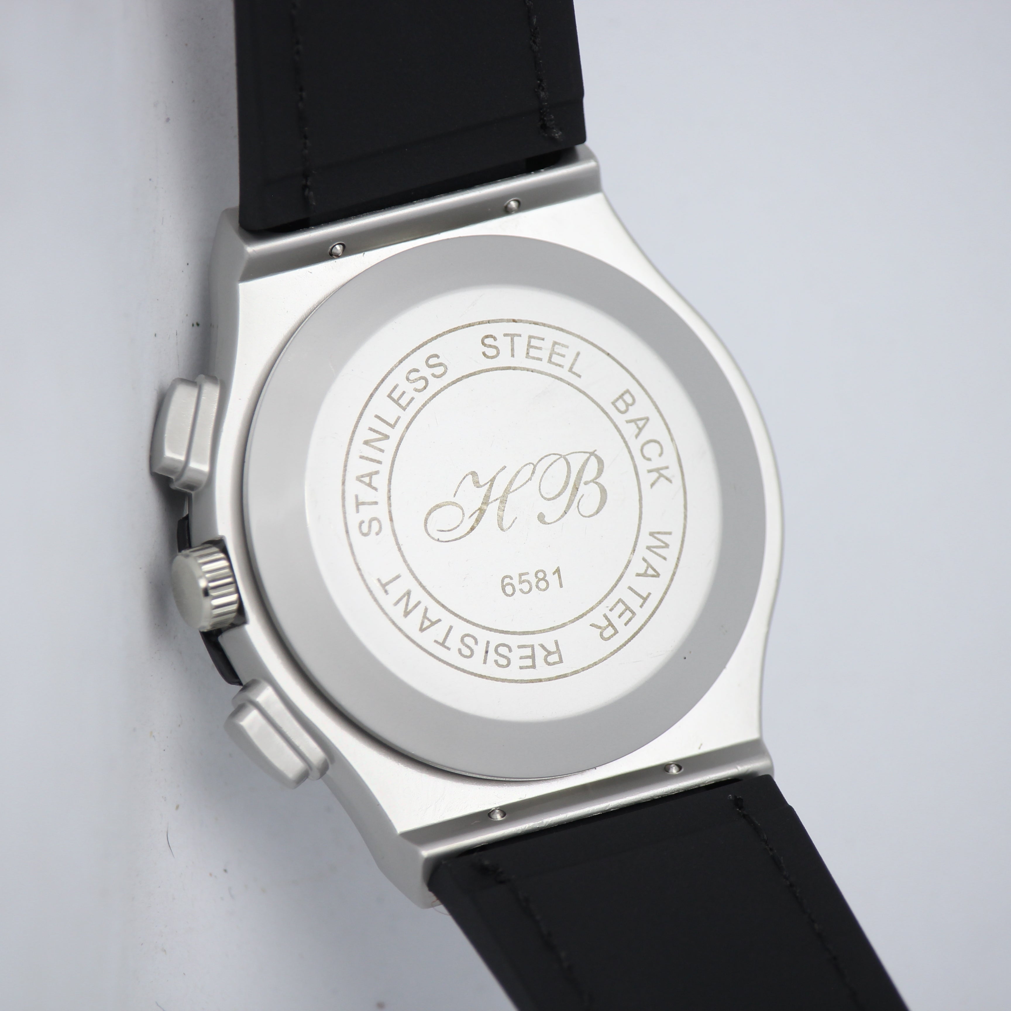 HUBLOT Men's Quartz Watch (BZ-FD01) - Grey Dial with Brown Straps