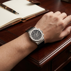 HUBLOT Men's Quartz Watch (BZ-FD01) - Grey Dial with Black Straps