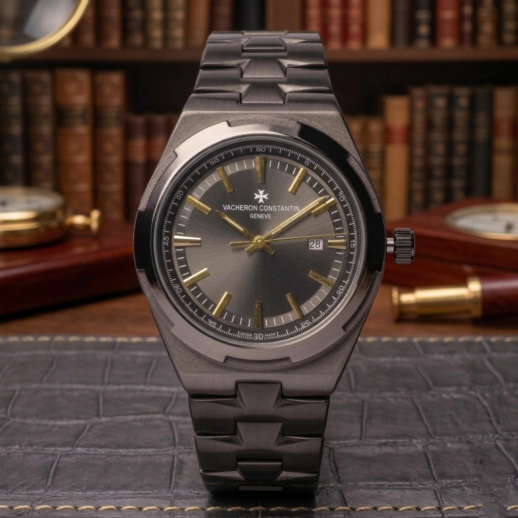 Vacheron Constantin Genève Semi-Automatic Men’s Watch (BZ-ES01) - Charcoal